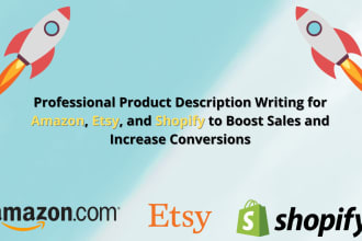 write a professional amazon listing, etsy, shopify product description with SEO