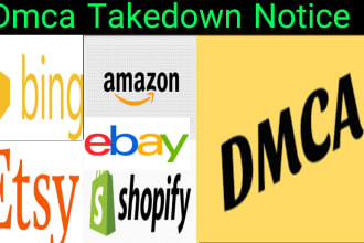 report copyright listening shopify,ali baba,ali express,etsy,being under dmca