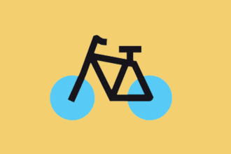 design bicycle logo with satisfaction guaranteed