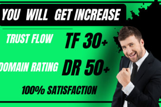 increase url majestic trust flow domain rating DR tf