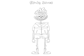 draw a detailed lineart of  anything