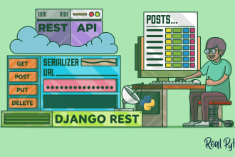 create django projects and rest api
