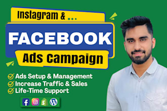 be your facebook ads manager, run meta ads, shopify ads for sales and lead