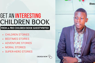 be your children book ghostwriter, do children book writing