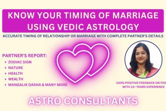 provide accurate timing of marriage using vedic astrology