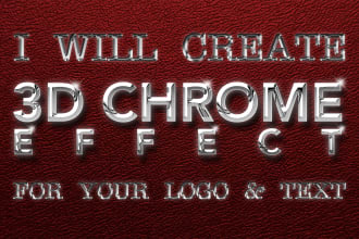 create 3d chrome effect for your logo and text