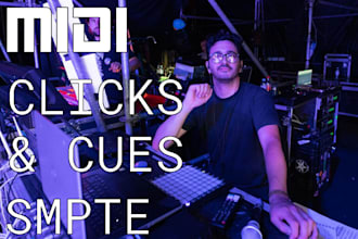 design a playback audio, midi, click, smpte project for your show