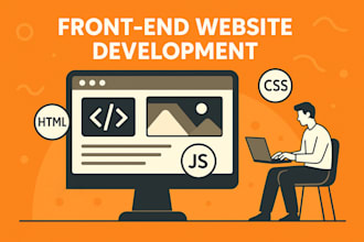 make a custom website with HTML, CSS and javascript