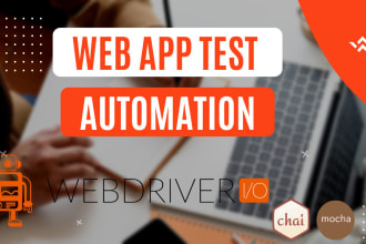 perform web app test automation using webdriverio
