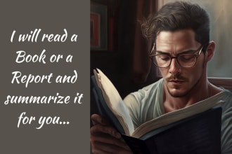 read a book or a report and summarize it in easy words