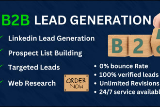 do targeted b2b leads generation and web research