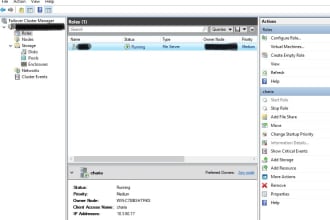 configure failover cluster for microsoft hyperv