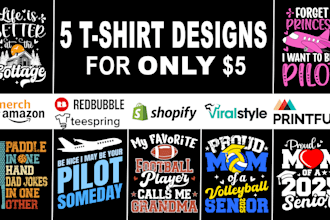 do custom tshirt design for your print on demand business