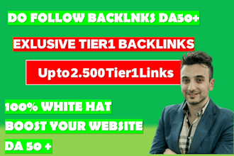 create tier1 dofollow SEO backlinks white hat