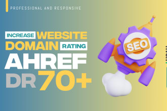 increase domain rating ahref dr 70 plus with white hat seo