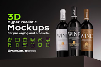 create professional 3d mockups for your products