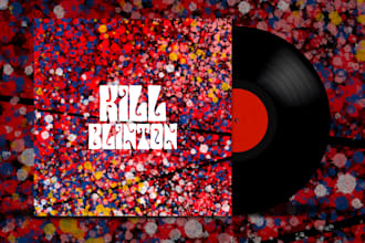 design an abstract album cover art or music artwork