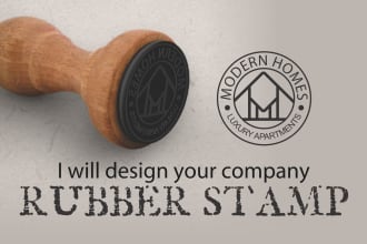 design your company rubber stamps