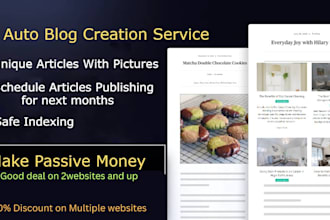 do website development wordpress, landing page with 30 articles