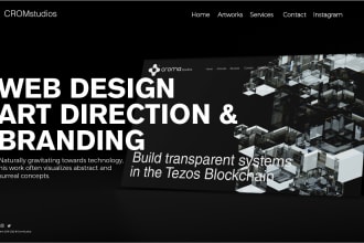 design a modern UI UX creative website or landing page