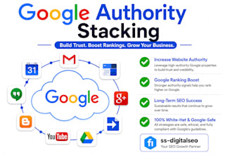 create google authority stacking and rys stacking for local SEO
