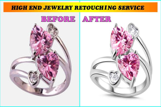product and jewelry retouch in 3 hours