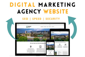 create digital marketing agency website, agency website