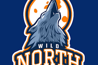 design modern awesome wolf logo