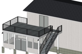 do screen porch city permit drawing
