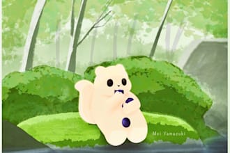 draw a digital painting character