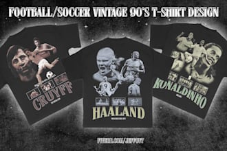 design soccer or football nfl tshirt for your brand 24hours
