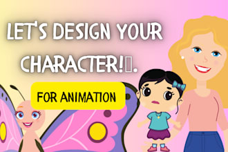 design a unique character for your animations