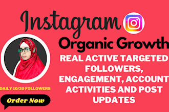 do instagram marketing or promotion for organic growth