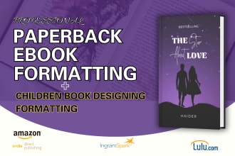 professional book formatting and layout design ebook formatting