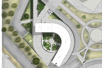 render your 2d master, site plan or floor plan