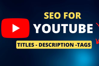 do youtube video SEO optimized keywords, titles, description