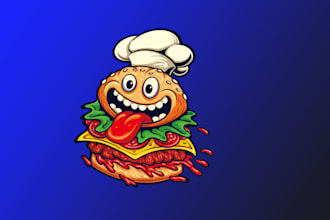 design unique mexican food mascot  logo for your business