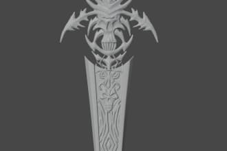 convert your design to a 3d printable model in stl