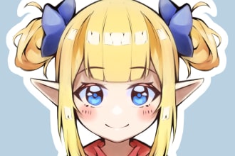 draw cute anime chibi stickers
