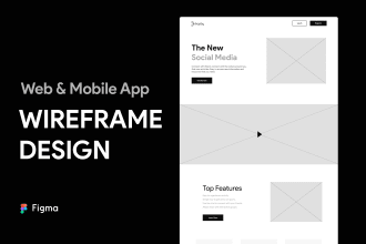 sketch and design wireframe for website and mobile app
