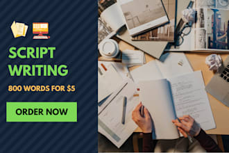 be your youtube video script writer