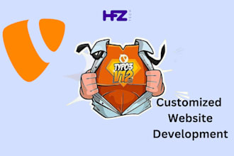 develop a custom responsive typo3 cms website