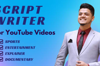 be script writer for youtube videos and explainer videos in urdu and hindi