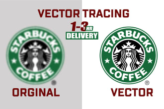 recreate, edit, fix, update your logo and vector tracing