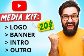 design a full youtube kit for your channel