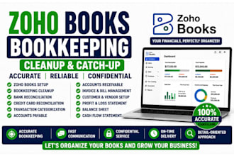 clean up, catch up and reconcile your zoho books
