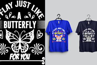 creative typography and custom t shirt design