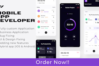 develop flutter mobile app or fix bugs in your app