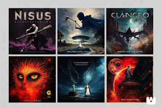 design stunning anime or cartoon album cover art for hip hop, lofi, punk