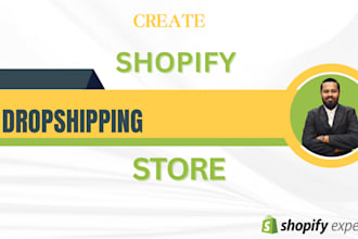 create shopify dropshipping store